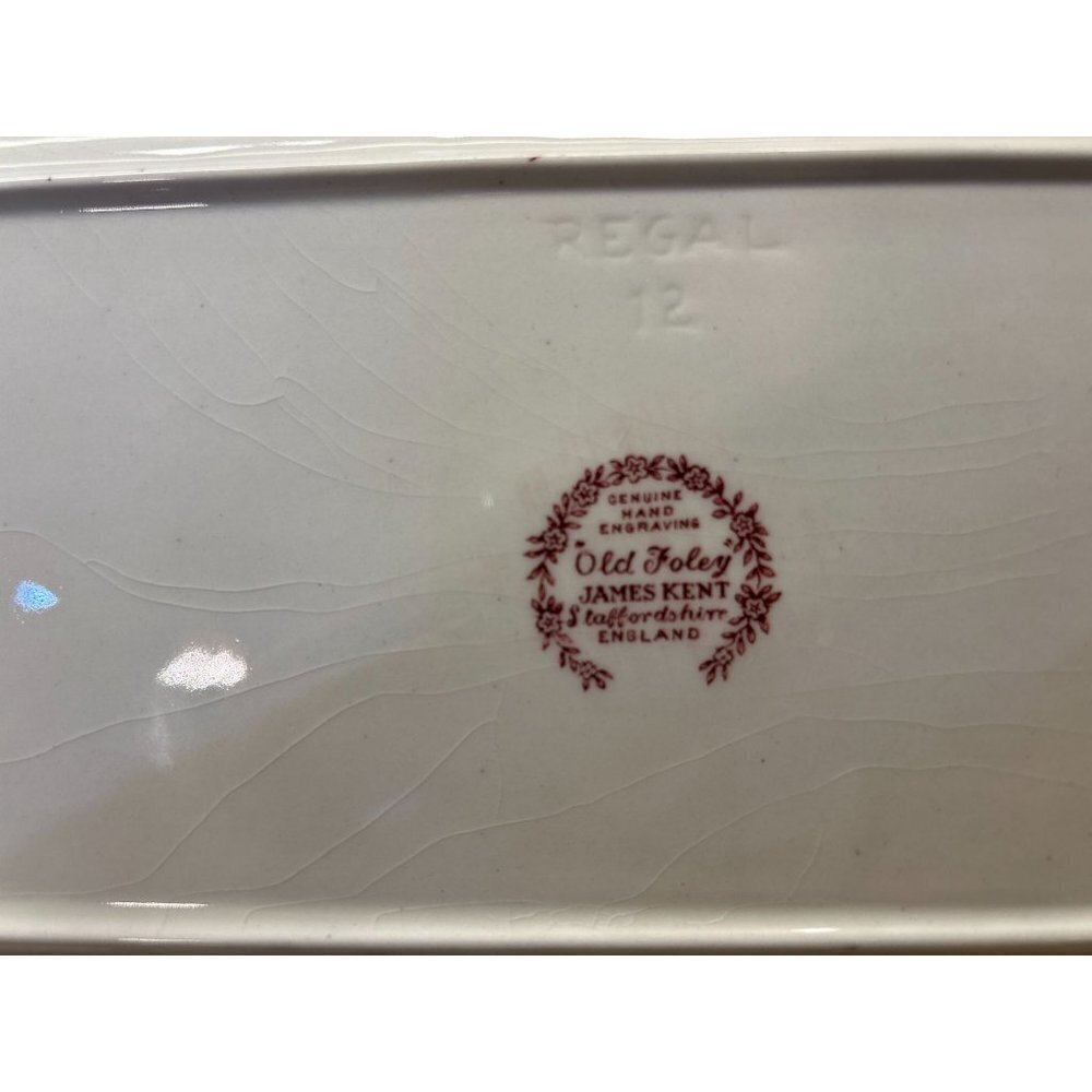 Old Foley James Kent Ltd Staffordshire England Serving Dish Rectangular 11.5" - Picture 6 of 7
